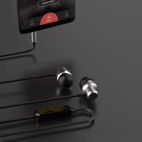 Dudao X10PRO in-ear ausinės, wiraudonas, 3.5mm mini jack - juodas