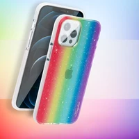 Kingxbar Ombre dėklas galinis dėklas iPhone 12 Pro Max daugiaspalvis