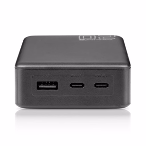 Išorinė baterija 20 000mAh, 1x USB, 2x USB-C, 20W, QC4+, LCD ekranas, juodas