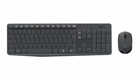 Logitech MK235 klaviatūra Pelė įskaityta USB QWERTY JAV tarptautinė versija Pilka