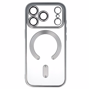 Metalinis Magsafe dėklas iPhone 17 Pro sidabrinis