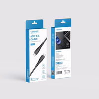 VEGER kabelis Type į Type C PD 3A 60W V106 1,2 m juodas