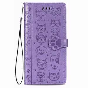 Dėklas Cat-Dog Samsung A346 A34 5G violetinis