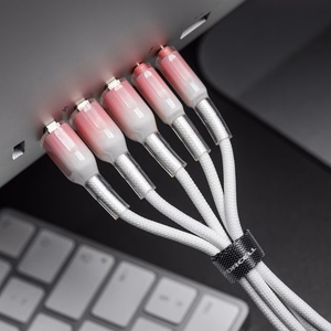 Cable USB C to Lightning Forcell F-Energy PD 3A 27W Gradient 1 m C356 white