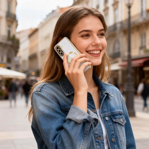 Tech-Protect MagFlex MagSafe dėklas Samsung Galaxy A27 5G, skaidrus auksinis