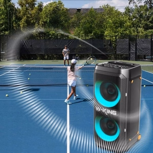 Bluetooth belaidis garsiakalbis W-KING T12 juodas