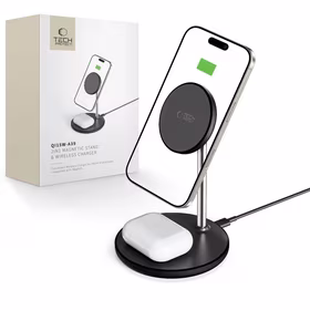 Tech-Protect QI15W-A39 2in1 MagSafe įkrovimo stotelė - juoda