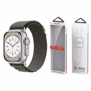 YESIDO WB24 APPLE WATCH SPORT STRAP LOOP 42/44/45 GREY
