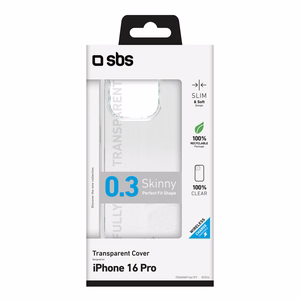 SBS Skinny dėklas skirtas iPhone 16 Pro - skaidrus