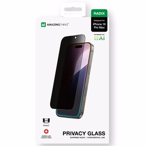 AmazingThing Radix Privatumo temperuotas stiklas telefonui iPhone 16 Pro Max