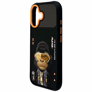 Nimmy Cool&Cute 2.0 Gorilla dėklas iPhone 17 - juodas