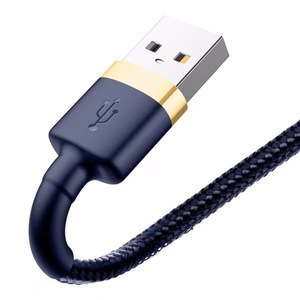 Baseus Cafule Lightning kabelis 1.5A 2m (auksinis + tamsiai mėlynas)