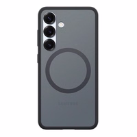 Spigen Capella GP-FPS931PGBJW silikoninis dėklas su MagFit magnetiniu žiedu telefonui Samsung Galaxy S25 - juodas