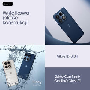 Motorola edge 70 pro 17,2 cm (6.78") Dviguba SIM jungtis Android 16.0 5G C tipo USB 8 GB 256 GB 6500 mAh Tamsiai mėlyna