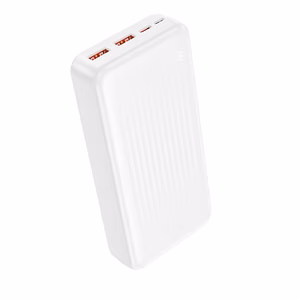 Borofone Power Bank 20000mAh BJ80A Clever - 2xUSB + Type C - QC 3.0 22.5W + PD 20W white