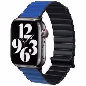 Beline Dirželis Apple Watch Magnetic Pro 42/44/45/49mm juodas/mėlynas