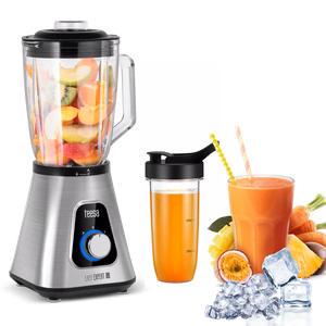 EASY EXPERT GO trintuvas, 1300 W, 1,5 l stiklinis indas ir 600 ml kelioninis puodelis