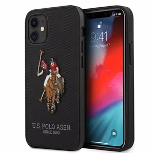 US Polo USHCP12SPUGFLBK iPhone 12 mini 5,4" juodas Polo Embroidery kolekcija