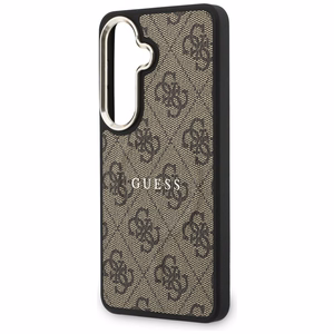 Guess dėklas 4G Embossed Ring MagSafe skirtas Samsung Galaxy S26 Plus rudas