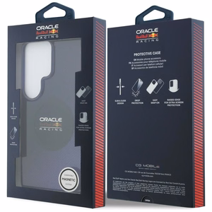 raudonas BULL dėklas SAMSUNG S26 Ultra RBHMS26L24HGDSV (Magnetic Double Layer PC Blended Lines) tamsiai mėlynas