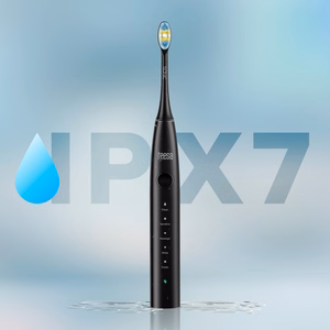 TEESA SONIC 2 garsinis dantų šepetėlis, juodas, 5 režimai, kelioninis dėklas, USB-C
