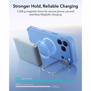 ESR Cyber Tough Kickstand MagSafe dėklas, skirtas iPhone 18 Pro Max / 17 Pro Max, šviesiai mėlynas