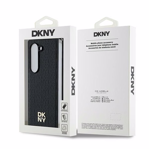 DKNY Dėklas telefonui Samsung Galaxy Z Fold6 su kartotiniu dizainu Stack Logo - juodas