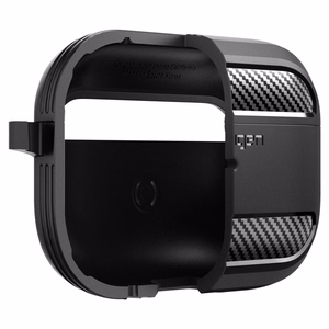 Spigen Rugged Armor dėklas Apple AirPods Pro 1 / 2 - matinė juoda
