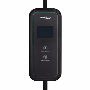 „GreenBlue“ nešiojamasis įkroviklis elektromobiliams (EV) / įkraunamiems hibridams (PHEV), „Type 2“, 6,8 m laido ilgis, IP65, 11 kW, 220–380 V AC, 50/60 Hz, 16 A, trifazis, GB1100