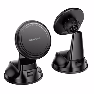 Automobilinis telefono laikiklis Borofone BH136 MagSafe (dashboard) juodas
