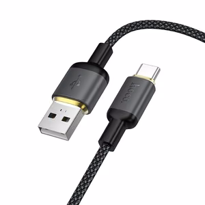 Cable USB A to USB C Hoco 3A 1 m X128 Benefit black
