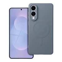 SILICONE MAG COVER dėklas telefonui suderinamas su Magnetiniu SAMSUNG S25 Edge šviesiai mėlyna