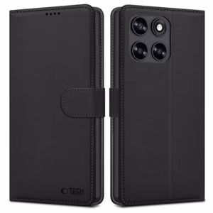 Tech-Protect Wallet dėklas skirtas Motorola Moto G67 / G77 - juodas