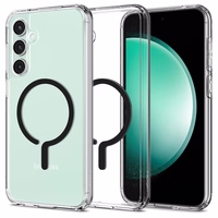 Spigen Ultra Hybrid OneTap Ring magnetinis dėklas telefonui su MagSafe Samsung Galaxy S23 FE - skaidrus juodas
