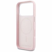 "Karl Lagerfeld Karl Head" logotipas "MagSafe" dėklas "iPhone 17 Pro" - rožinis