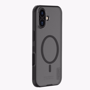 Nillkin Super Frosted Shield Pro Magnetinis dėklas telefonui suderinamas su MagSafe iPhone 17 - permatomas juodas