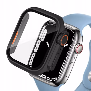 Tech-Protect Defense360 dėklas Apple Watch 7 / 8 / 9 (45mm) - juoda/oranžinė