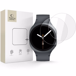 Tech-Protect Glass Fit+ 2 vnt. temperuotas stiklas skirtas Samsung Galaxy Watch 8 44 mm - skaidrus