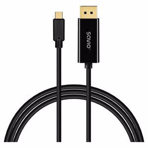 Savio CL-207 USB laidas 2 m USB C juodas