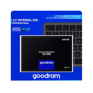 Kietasis diskas SSD Goodram CL100 Gen. 3 240GB SATA lll 2,5