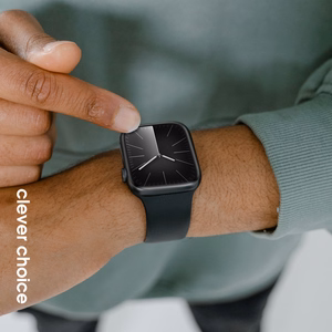 Crong Liquid Apple Watch dirželis, 44/45/46/49 mm, juodas