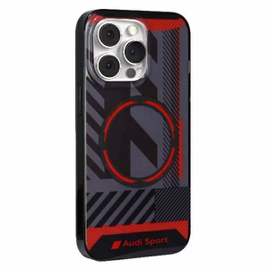 Audi IML sportinis magnetinis dėklas iPhone 13 Pro Max - juodas