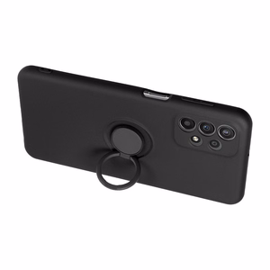 Чехол для Samsung S25 EDGE Silicone Ring чёрный