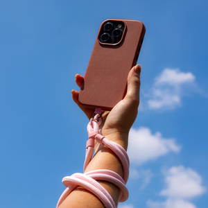 Etteri universalus kaklo dirželis telefonams šviesiai rožinis