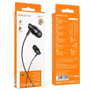Borofone ausinės BM61 Wanderer su mikrofonu juodos
