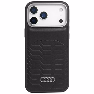 Audi GT Sintetinės odos Magnetinis dėklas telefonui iPhone 17 Pro Max - juodas
