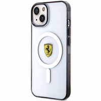Ferrari FEHMP14SURKT iPhone 14 6.1" skaidrus kietas dėklas telefonui kontūrinis magnetinis (MagSafe)