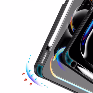 DUX DUCIS dėklas MAGI (m) su pieštuko laikymo vieta skirtas iPad Pro 11 (2024) - juodas (m)