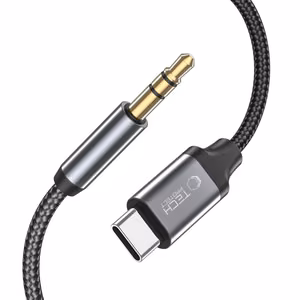 Tech-Protect UltraBoost audio adapteris USB-C / 3,5 mm mini jack, 1 m, juodas