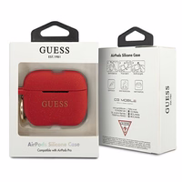 Guess GUACAPSILGLRE AirPods Pro cover raudonas/raudonas Silicone Glitter